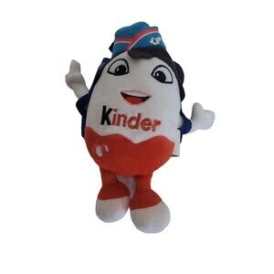 Kinder Surprise Egg Plush Stuffed Doll Advertising Stewardess Pilot 9" Woman